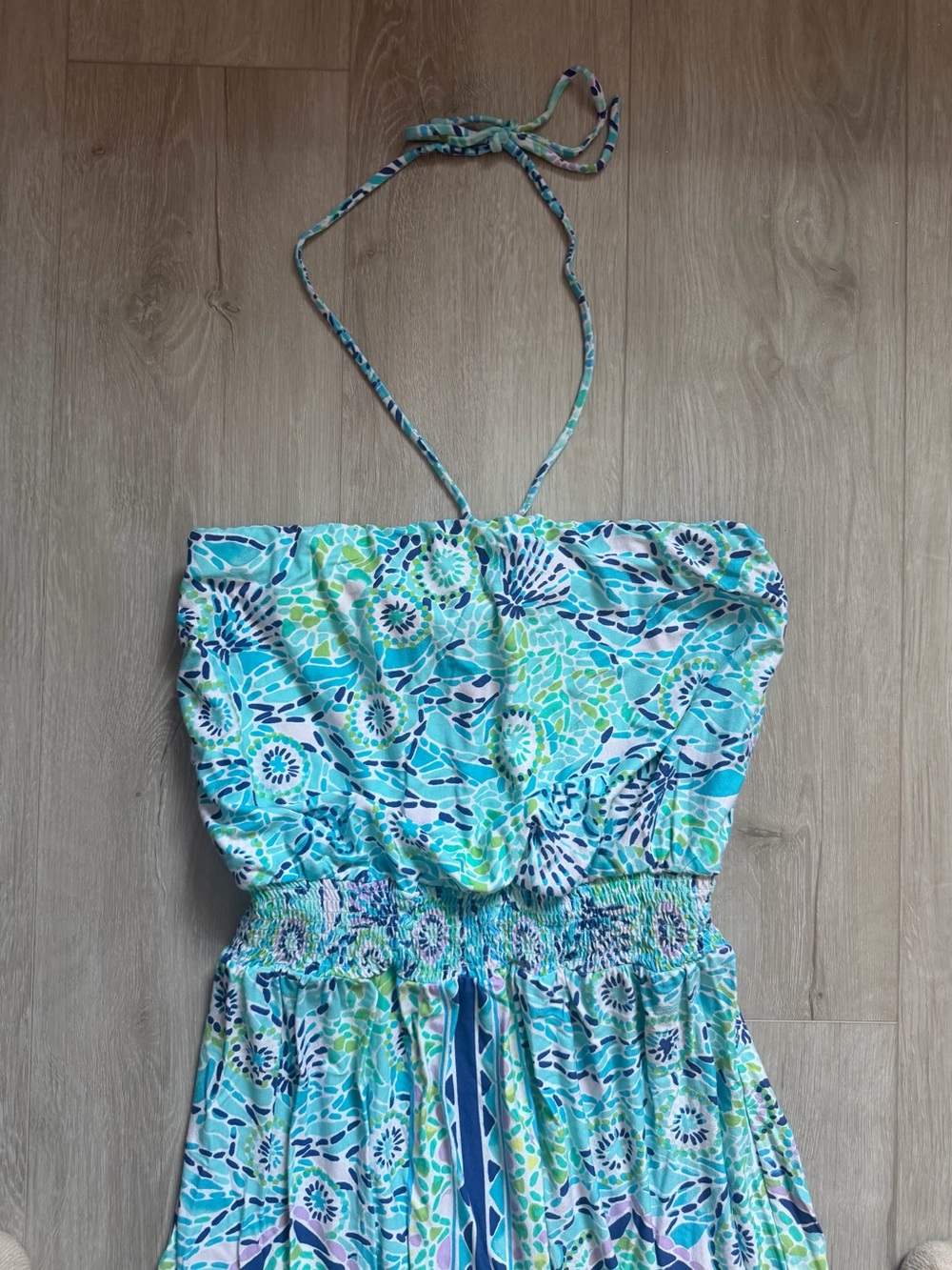 Lilly Pulitzer Marnie Strapless Maxi Dress in Open Water - Picture 2 of 4